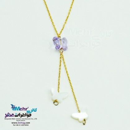 Gold Necklace - Butterfly Design-MM0883